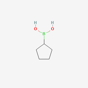molecular formula C5H11BO2 B1630935 Cyclopentylboronic Acid CAS No. 63076-51-7
