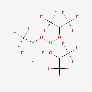 molecular formula C9H3BF18O3 B1630938 Tris(1,1,1,2,3,3-hexafluoropropan-2-yl) borate CAS No. 6919-80-8