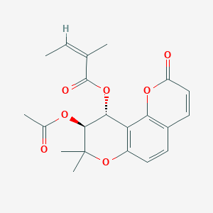 molecular formula C21H22O7 B1630949 Peucedanocoumarin II CAS No. 130464-56-1