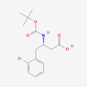 molecular formula C15H20BrNO4 B1630954 Boc-(S)-3-amino-4-(2-bromo-phenyl)-butyric acid CAS No. 403661-78-9