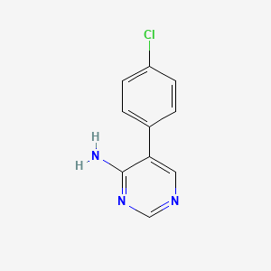 molecular formula C10H8ClN3 B1630960 5-(4-Chlorophenyl)pyrimidin-4-amine CAS No. 35202-25-6