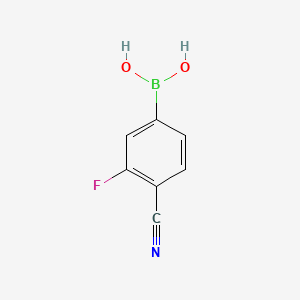 molecular formula C7H5BFNO2 B1630981 4-Cyano-3-fluorophenylboronic acid CAS No. 843663-18-3
