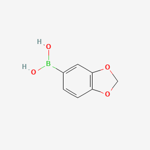 molecular formula C7H7BO4 B1630995 3,4-Methylenedioxyphenylboronic acid CAS No. 94839-07-3