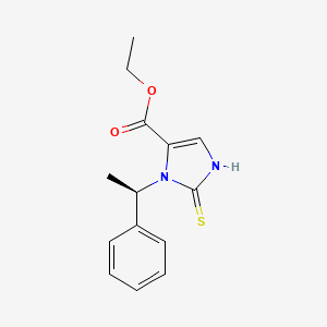 Ethyl (R)-2,3-dihydro-3-(1-phenylethyl)-2-thioxo-1H-imidazole-4-carboxylate
