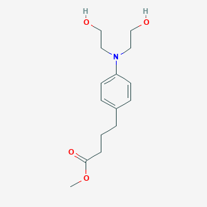 molecular formula C15H23NO4 B163104 Methyl 4-(4-(bis(2-hydroxyethyl)amino)phenyl)butyrate CAS No. 130198-76-4