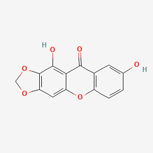 molecular formula C14H8O6 B1631061 1,7-二羟基-2,3-亚甲二氧基黄酮 CAS No. 183210-63-1