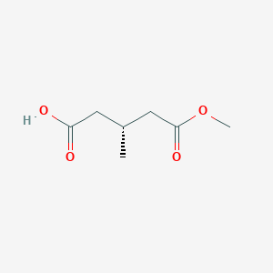 molecular formula C7H12O4 B1631073 (R)-1-Methyl hydrogen 3-methylglutarate CAS No. 63473-60-9