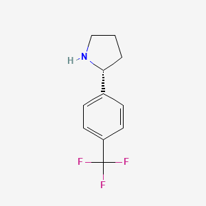 (2R)-2-[4-(trifluoromethyl)phenyl]pyrrolidine