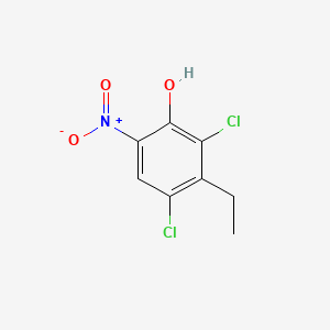 molecular formula C8H7Cl2NO3 B1631114 2,4-Dichloro-3-ethyl-6-nitrophenol CAS No. 99817-36-4