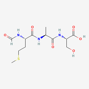 molecular formula C12H21N3O6S B1631116 For-Met-Ala-Ser-OH 