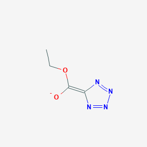 molecular formula C4H5N4O2- B1631122 Ethoxy(tetrazol-5-ylidene)methanolate 