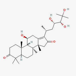 (5R,8S,9S,10S,11S,14R)-11-hydroxy-4,4,8,10,14-pentamethyl-17-[(2R,4S,5R)-4,5,6-trihydroxy-6-methylheptan-2-yl]-2,5,6,7,9,11,12,15-octahydro-1H-cyclopenta[a]phenanthrene-3,16-dione