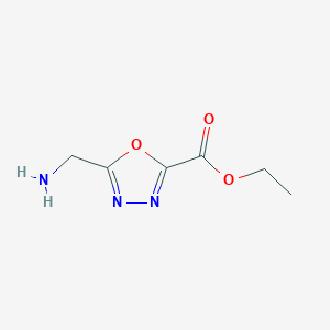molecular formula C6H9N3O3 B1631152 Ethyl 5-(aminomethyl)-1,3,4-oxadiazole-2-carboxylate 