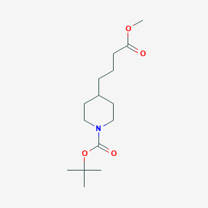 Tert-butyl 4-(4-methoxy-4-oxobutyl)piperidine-1-carboxylate