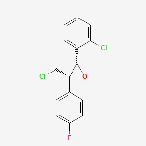 molecular formula C15H11Cl2FO B1631190 Z-3-Chloro-1-(2-chlorophenyl)-2-(4-fluorophenyl)-oxirane 