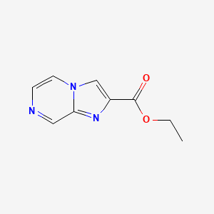 molecular formula C9H9N3O2 B1631230 Ethyl imidazo[1,2-a]pyrazine-2-carboxylate CAS No. 77112-52-8