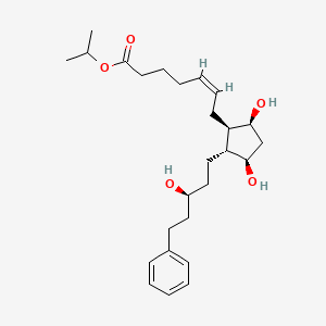 propan-2-yl (Z)-7-[(1R,2R,3R,5S)-3,5-dihydroxy-2-[(3S)-3-hydroxy-5-phenylpentyl]cyclopentyl]hept-5-enoate
