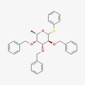molecular formula C33H34O4S B1631248 Phenyl 2,3,4-tri-O-benzyl-6-deoxy-1-thio-beta-L-gulopyranoside CAS No. 167612-35-3