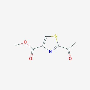 molecular formula C7H7NO3S B1631257 Methyl 2-acetylthiazole-4-carboxylate CAS No. 76275-87-1