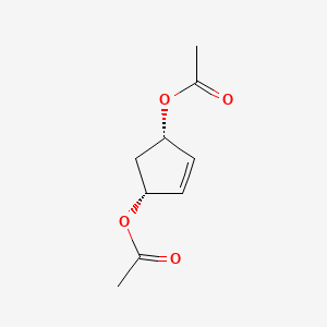 molecular formula C9H12O4 B1631268 cis-3,5-Diacetoxy-1-cyclopentene CAS No. 54664-61-8
