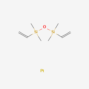 B1631278 Platinum(0)-1,3-divinyl-1,1,3,3-tetramethyldisiloxane CAS No. 68478-92-2