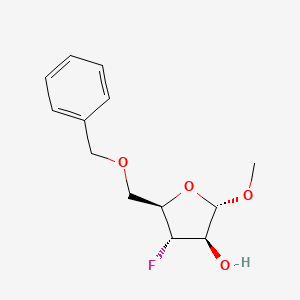 (2S,3R,4S,5R)-5-((benzyloxy)methyl)-4-fluoro-2-methoxytetrahydrofuran-3-ol