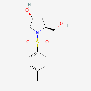 molecular formula C12H17NO4S B1631364 (3R,5S)-5-(hydroxymethyl)-1-tosylpyrrolidin-3-ol CAS No. 5605-46-9