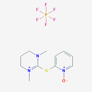 molecular formula C11H16F6N3OPS B1631414 S-(1-Oxo-2-pyridyl)thio-1,3-dimethylpropyleneuronium hexafluorophosphate 