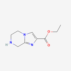 molecular formula C9H13N3O2 B1631417 Ethyl 5,6,7,8-tetrahydroimidazo[1,2-a]pyrazine-2-carboxylate CAS No. 91476-82-3