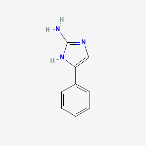 molecular formula C9H9N3 B1631438 5-Phenyl-1H-imidazol-2-amine CAS No. 6775-40-2