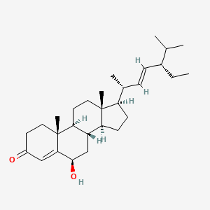 molecular formula C29H46O2 B1631477 6-Hydroxystigmasta-4,22-dien-3-one 
