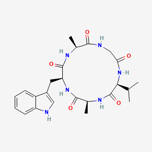 molecular formula C24H32N6O5 B1631478 Segetalin B CAS No. 164991-89-3