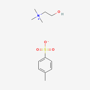 molecular formula C12H21NO4S B1631491 2-Hydroxy-N,N,N-trimethylethanaminium 4-methylbenzenesulfonate CAS No. 55357-38-5