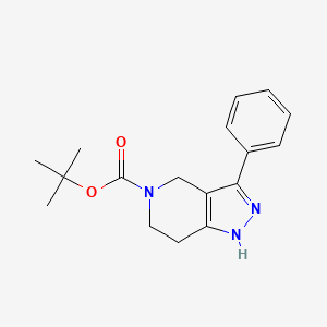 Tert-butyl 3-phenyl-6,7-dihydro-1H-pyrazolo[4,3-C]pyridine-5(4H)-carboxylate