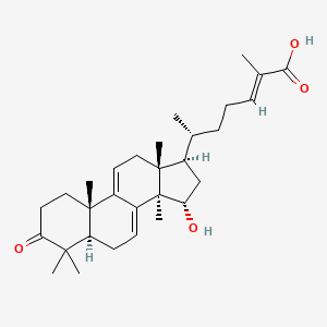 (E,6R)-6-[(5R,10S,13R,14R,15S,17R)-15-hydroxy-4,4,10,13,14-pentamethyl-3-oxo-1,2,5,6,12,15,16,17-octahydrocyclopenta[a]phenanthren-17-yl]-2-methylhept-2-enoic acid
