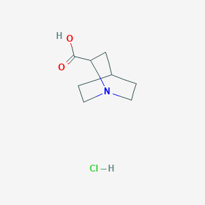 molecular formula C8H14ClNO2 B1631607 1-Azabicyclo[2.2.2]octane-2-carboxylic acid hydrochloride CAS No. 52601-23-7