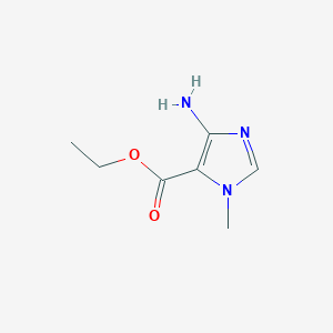 molecular formula C7H11N3O2 B1631608 ethyl 4-amino-1-methyl-1H-imidazole-5-carboxylate CAS No. 61982-18-1