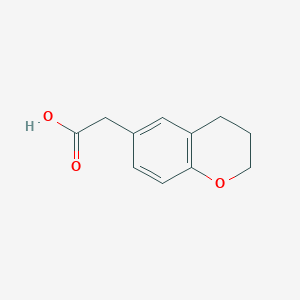 molecular formula C11H12O3 B1631609 Chroman-6-yl-acetic acid CAS No. 63476-63-1