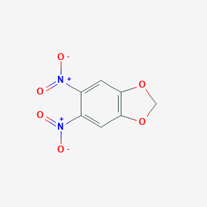 molecular formula C7H4N2O6 B016317 5,6-二硝基-1,3-苯并二噁唑 CAS No. 7748-59-6