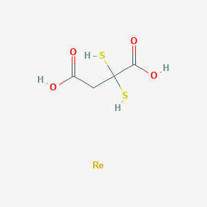 molecular formula C4H6O4ReS2 B163173 Rhenium(V)dimercaptosuccinic acid CAS No. 133466-85-0