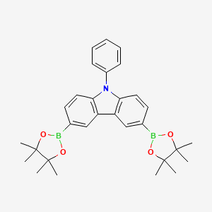 9-Phenyl-3,6-bis(4,4,5,5-tetramethyl-1,3,2-dioxaborolan-2-yl)-9h-carbazole