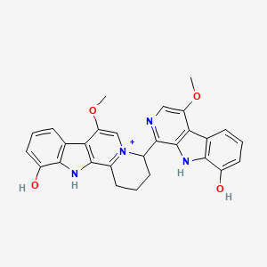 molecular formula C28H25N4O4+ B1631774 Picrasidine T CAS No. 113808-03-0