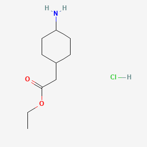 molecular formula C10H20ClNO2 B1631786 Ethyl trans-2-(4-aminocyclohexyl)acetate hydrochloride CAS No. 76308-26-4