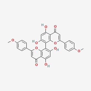 molecular formula C32H22O10 B1631801 4',4'''-Di-O-methylcupressuflavone CAS No. 74336-91-7