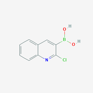 molecular formula C9H7BClNO2 B163185 2-Chloroquinoline-3-boronic acid CAS No. 128676-84-6