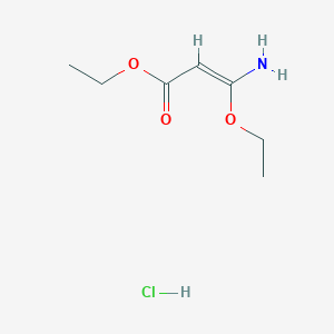 molecular formula C7H14ClNO3 B1631859 ethyl (Z)-3-amino-3-ethoxyprop-2-enoate;hydrochloride 