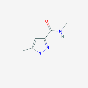 molecular formula C7H11N3O B163187 N,1,5-trimethyl-1H-pyrazole-3-carboxamide CAS No. 136678-94-9
