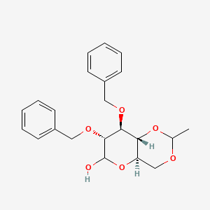 molecular formula C22H26O6 B1631874 2,3-Di-O-benzyl-4,6-O-ethylidene-D-glucopyranose 