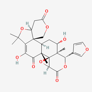 molecular formula C26H28O10 B1631902 12alpha-Hydroxyevodol CAS No. 120722-04-5