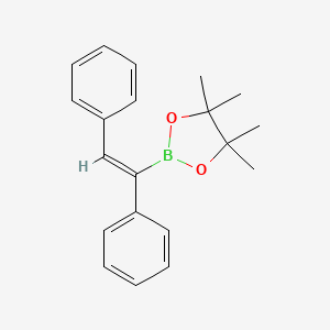 molecular formula C20H23BO2 B1631912 (E)-alpha-(4,4,5,5-Tetramethyl-1,3,2-dioxaborolane-2-yl)stilbene 